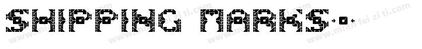 shipping Marks字体转换